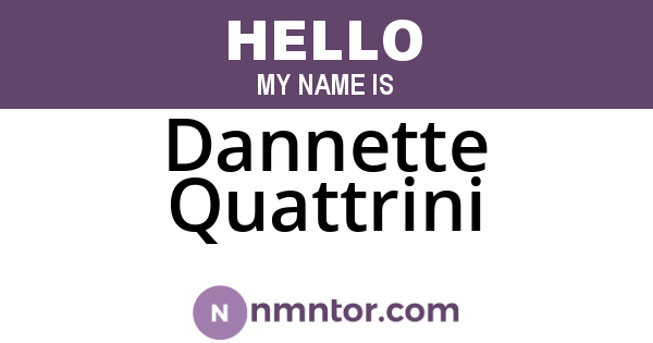 Dannette Quattrini
