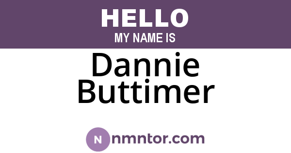 Dannie Buttimer