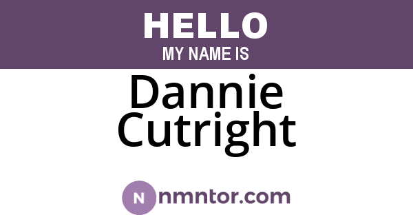 Dannie Cutright