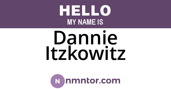 Dannie Itzkowitz