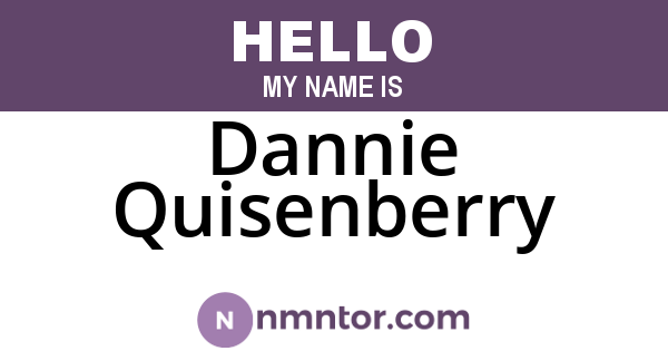 Dannie Quisenberry