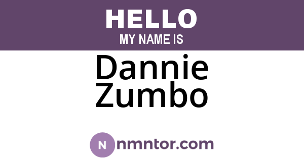 Dannie Zumbo
