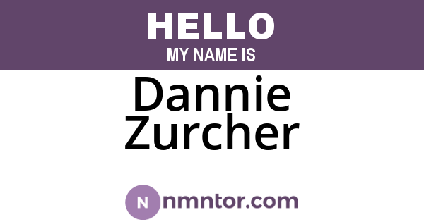 Dannie Zurcher