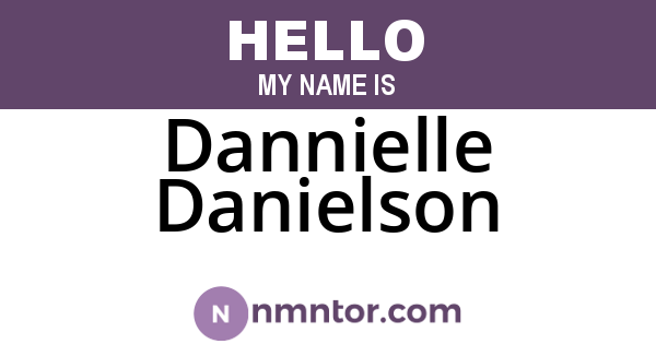 Dannielle Danielson