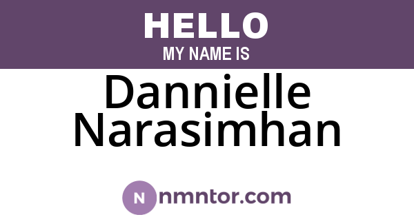 Dannielle Narasimhan