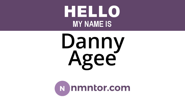 Danny Agee