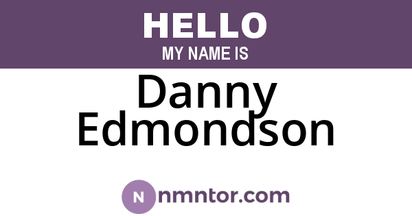 Danny Edmondson