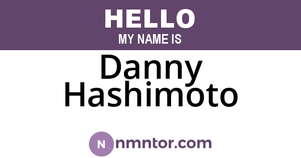 Danny Hashimoto