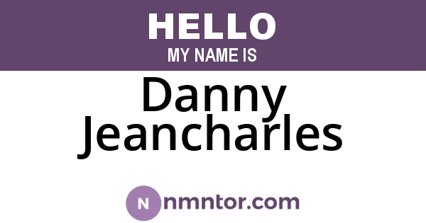 Danny Jeancharles