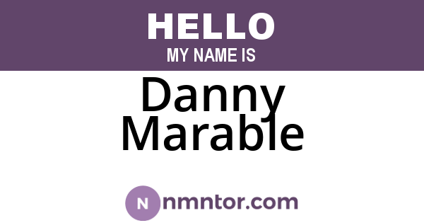 Danny Marable