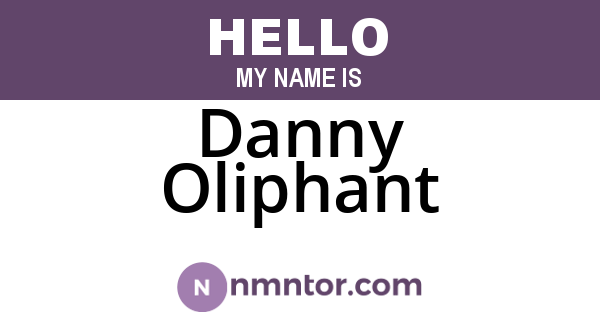 Danny Oliphant