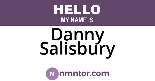 Danny Salisbury