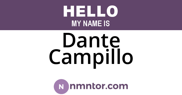 Dante Campillo