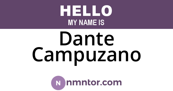 Dante Campuzano