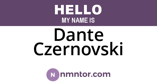 Dante Czernovski