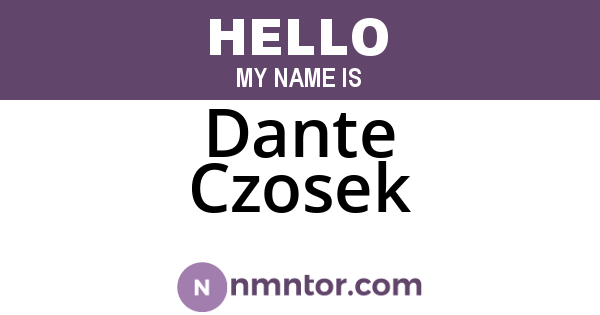 Dante Czosek
