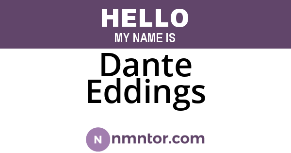 Dante Eddings