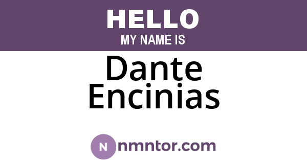 Dante Encinias