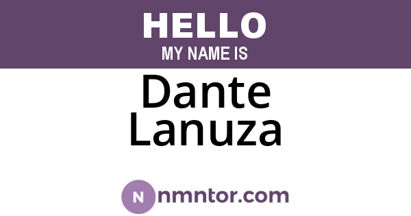 Dante Lanuza