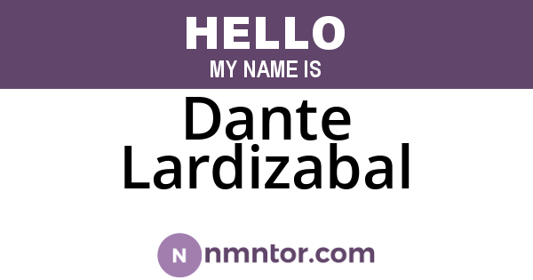 Dante Lardizabal
