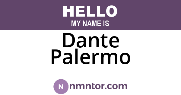 Dante Palermo