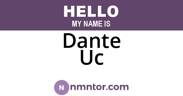 Dante Uc
