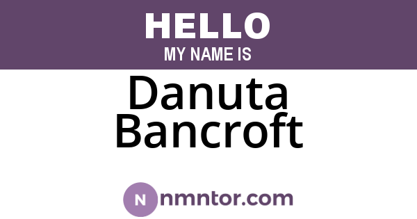Danuta Bancroft