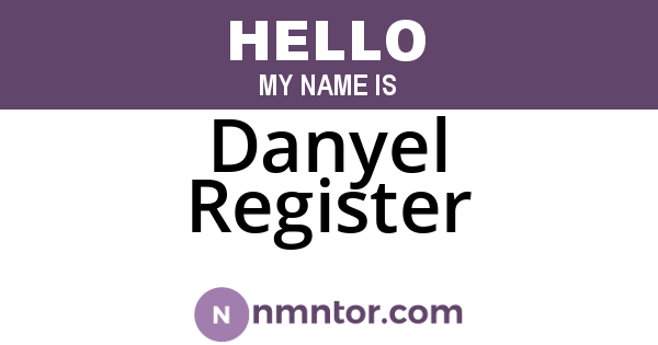 Danyel Register