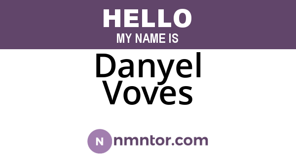 Danyel Voves
