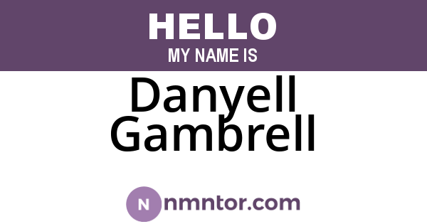 Danyell Gambrell