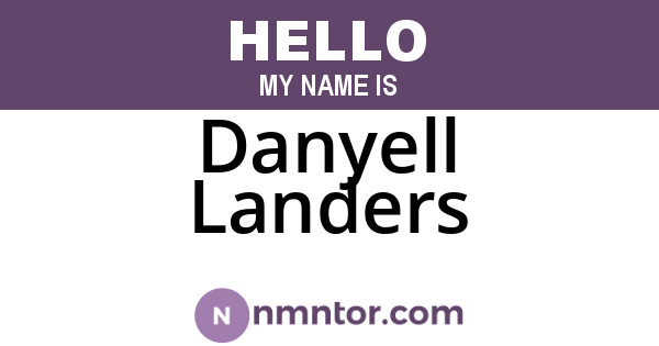 Danyell Landers