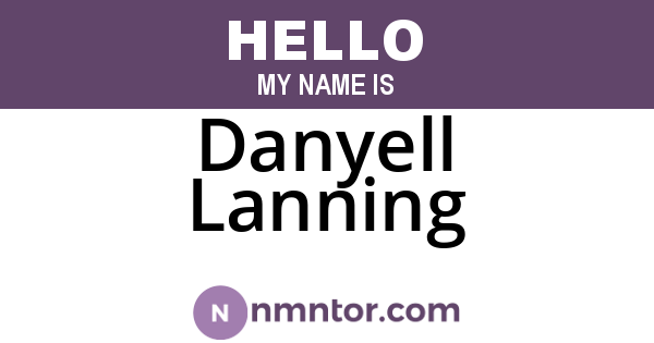 Danyell Lanning