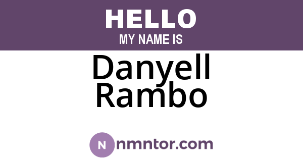 Danyell Rambo