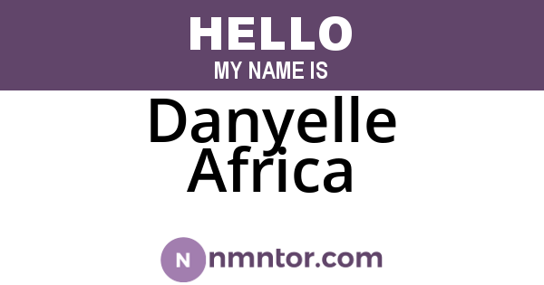 Danyelle Africa