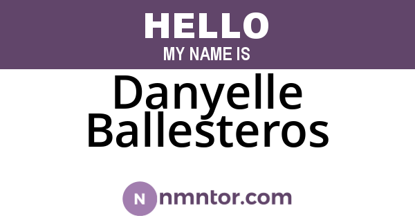 Danyelle Ballesteros