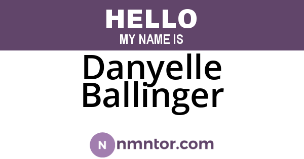 Danyelle Ballinger