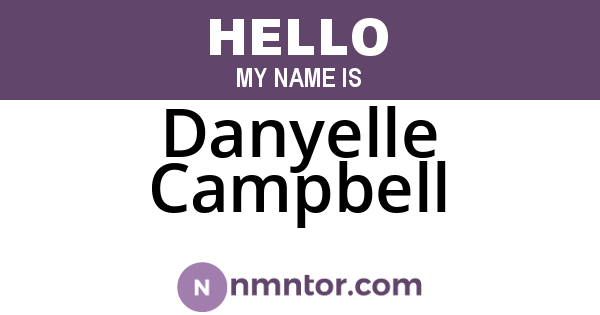 Danyelle Campbell