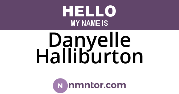 Danyelle Halliburton
