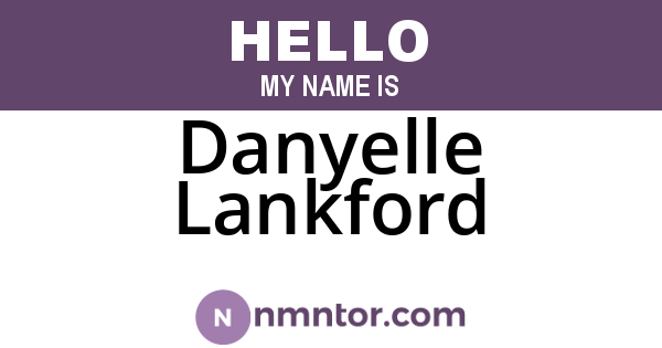 Danyelle Lankford