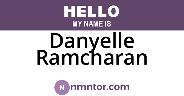 Danyelle Ramcharan