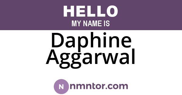 Daphine Aggarwal
