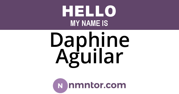 Daphine Aguilar