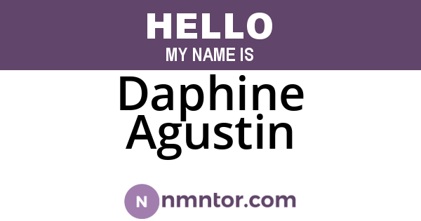 Daphine Agustin