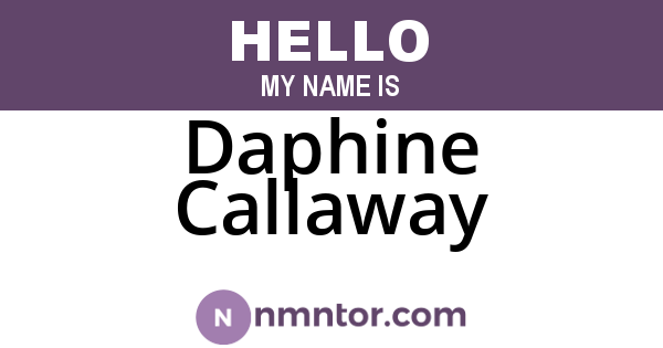 Daphine Callaway