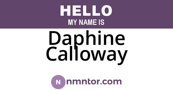 Daphine Calloway