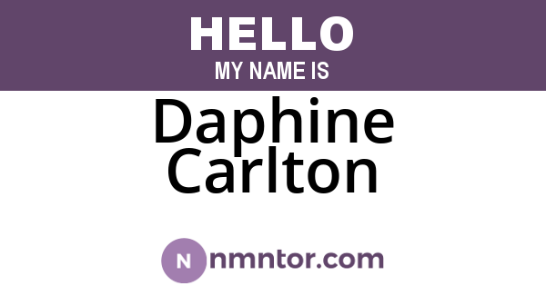 Daphine Carlton