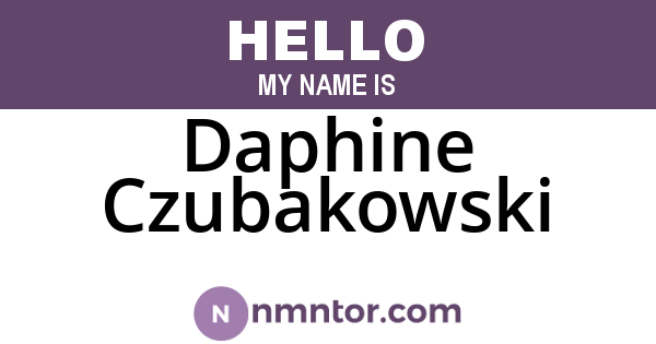 Daphine Czubakowski