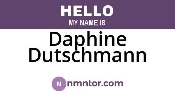 Daphine Dutschmann