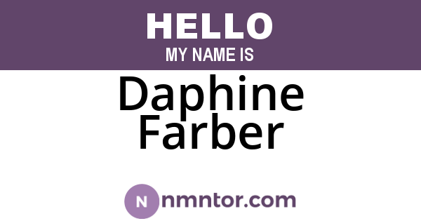 Daphine Farber