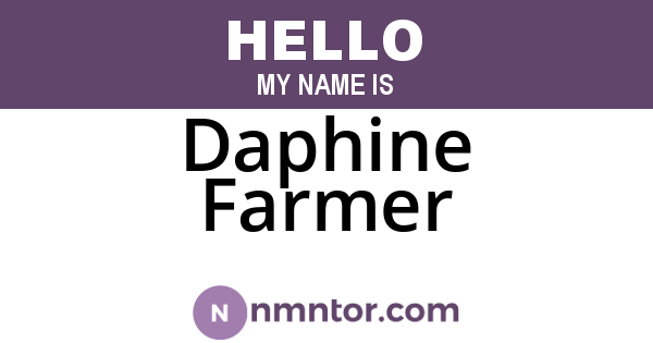 Daphine Farmer